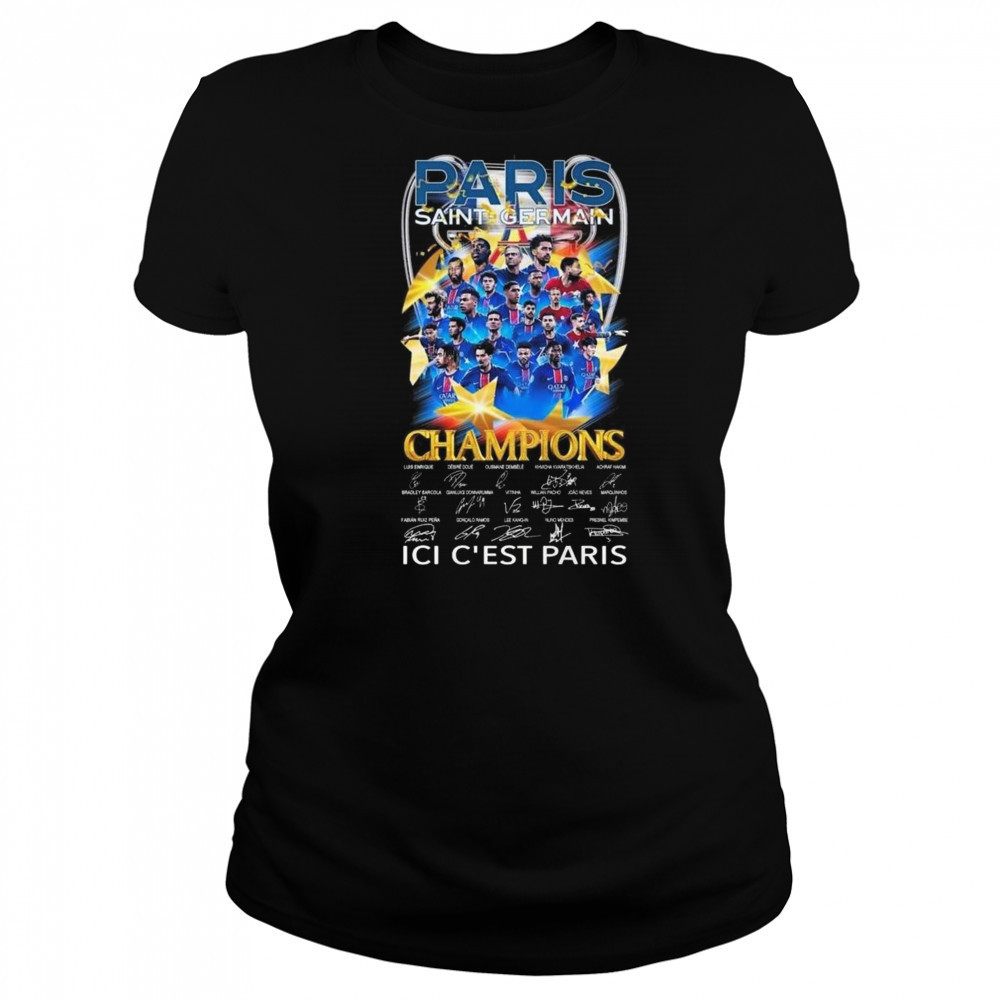 Paris Saint Germain Champions 2025 ICI C’est Paris Signatures Shirt Women's T-shirt