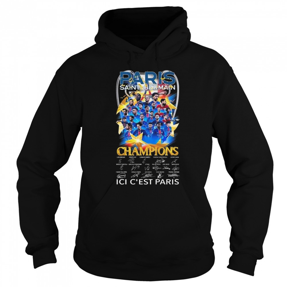 Paris Saint Germain Champions 2025 ICI C’est Paris Signatures Shirt Sweatshirt