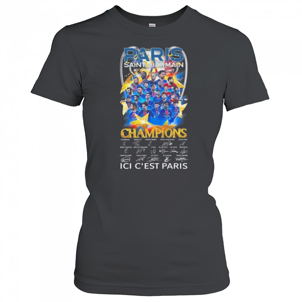 Paris Saint Germain Champions 2025 ICI C’est Paris Signatures Shirt Women's T-shirt