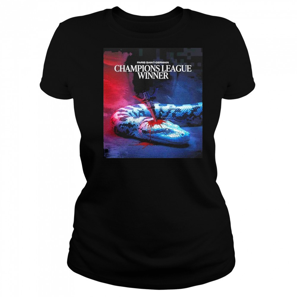 Paris Saint Germant Is The Champions UEFA Champions League 2025 Defeat Snake shirt Women's T-shirt