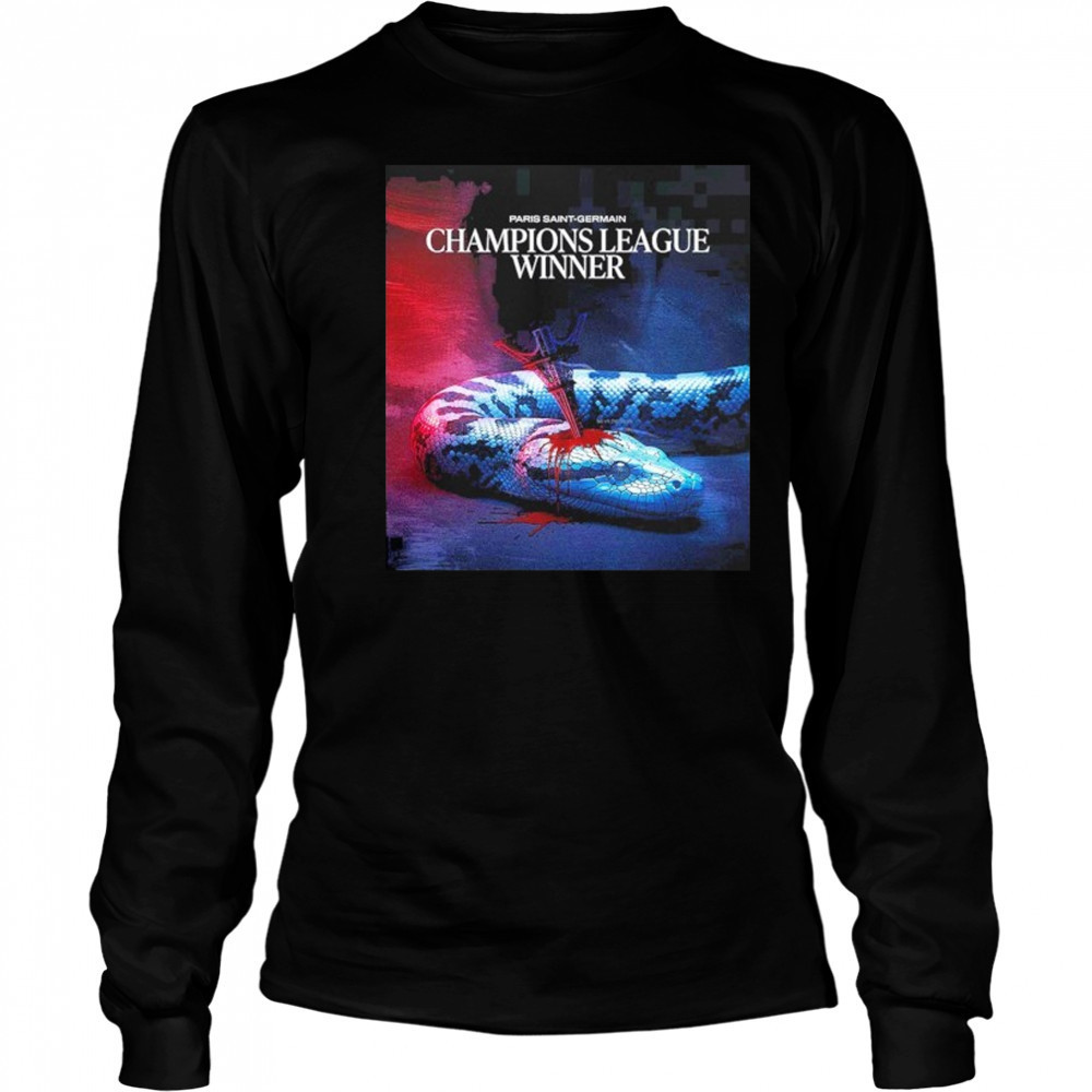 Paris Saint Germant Is The Champions UEFA Champions League 2025 Defeat Snake shirt Long Sleeved