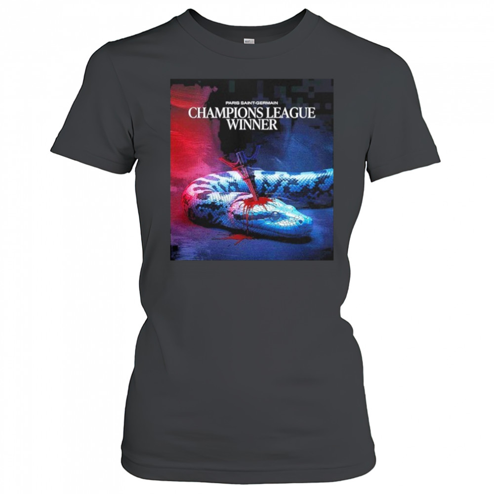 Paris Saint Germant Is The Champions UEFA Champions League 2025 Defeat Snake shirt Women's T-shirt