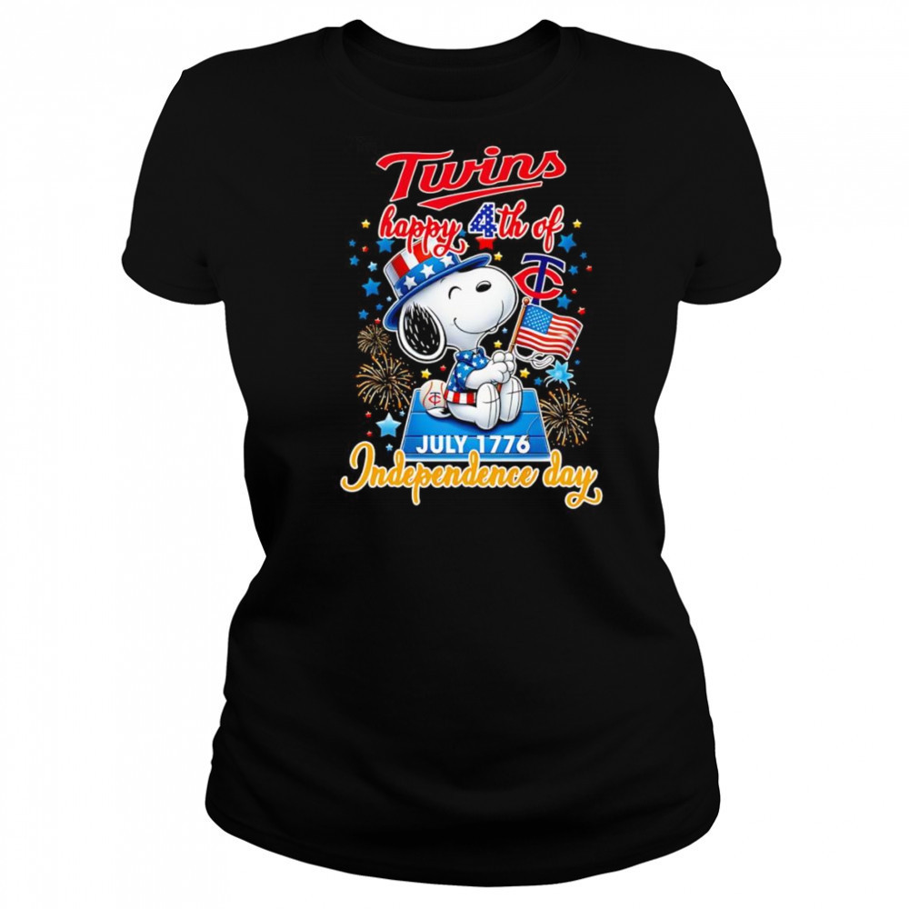 Peanuts Twins Happy 4th of July Independence day shirt Women's T-shirt