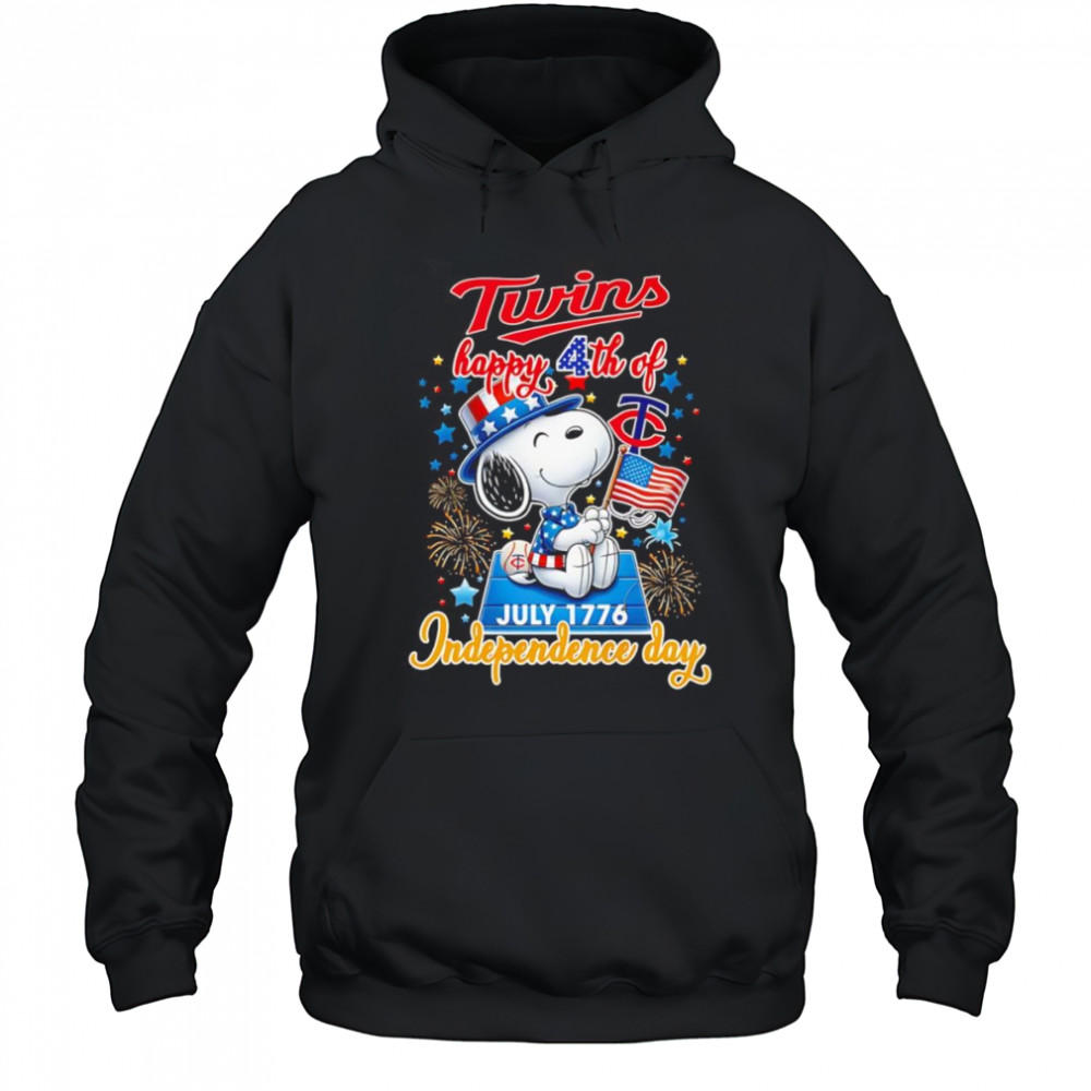 Peanuts Twins Happy 4th of July Independence day shirt Hoodie