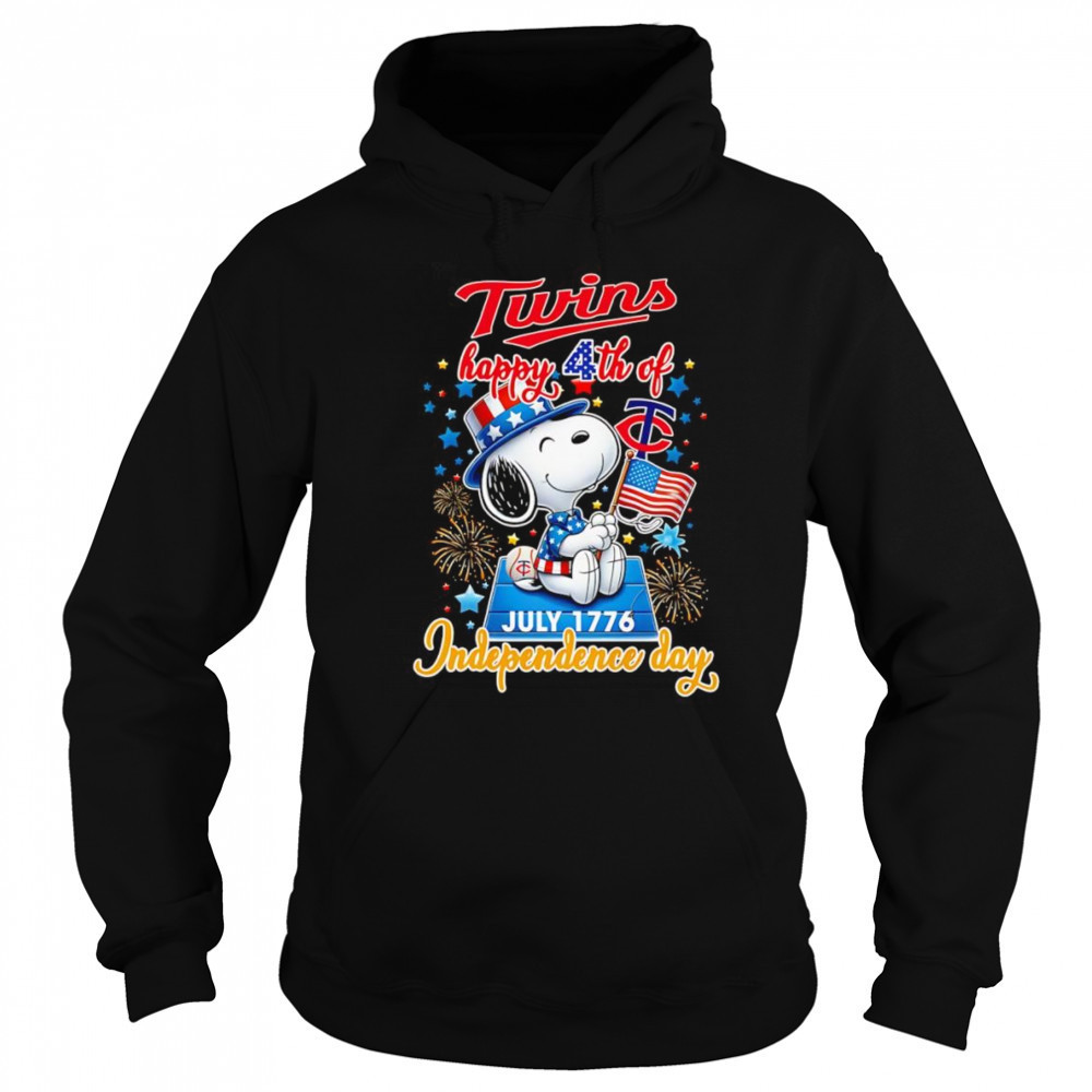 Peanuts Twins Happy 4th of July Independence day shirt Sweatshirt