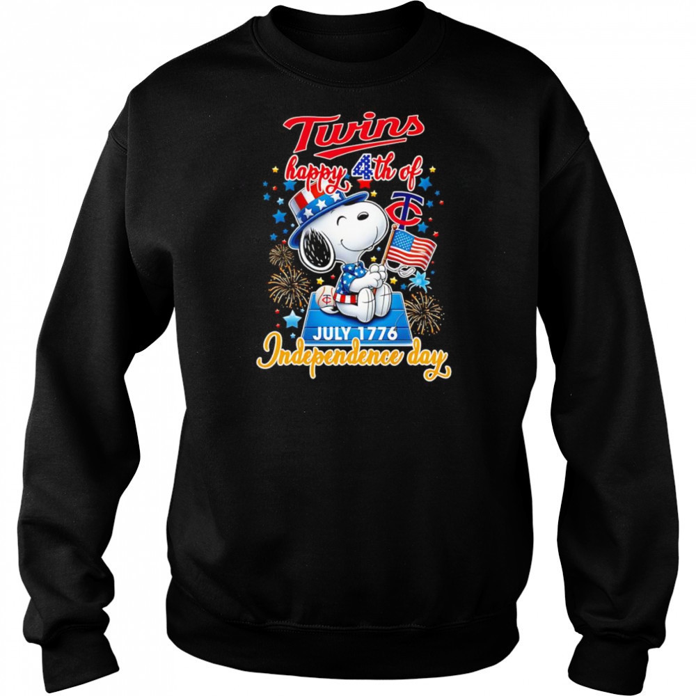 Peanuts Twins Happy 4th of July Independence day shirt Hoodie