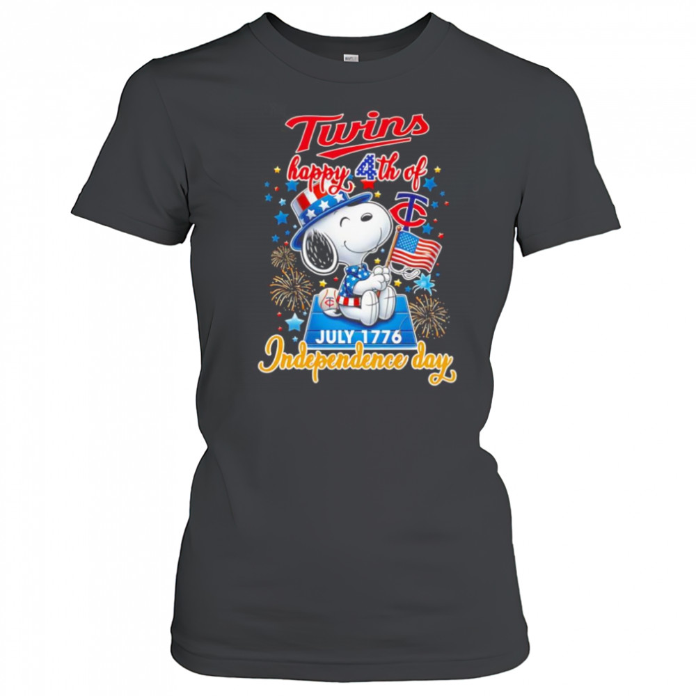 Peanuts Twins Happy 4th of July Independence day shirt Women's T-shirt