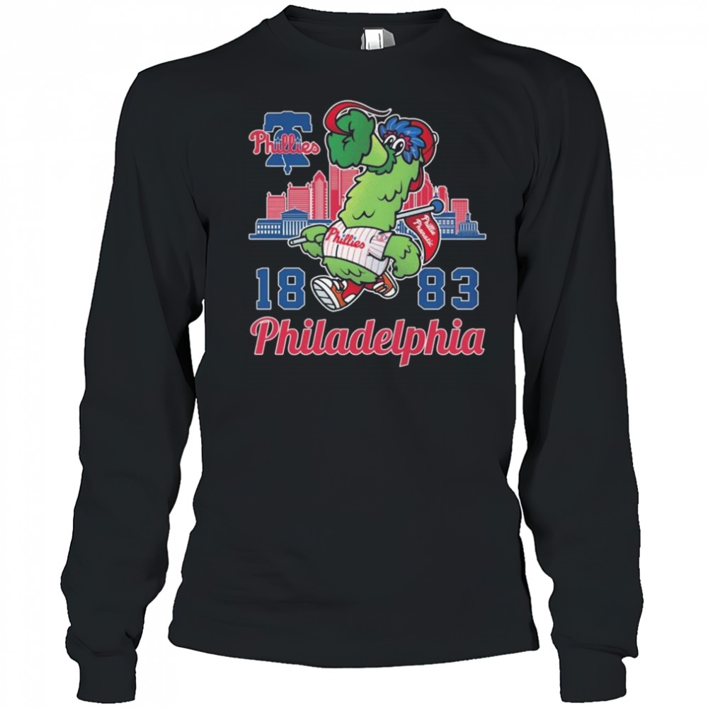 Philadelphia Phillies 1893 Mascot Skyline Shirt Long Sleeved