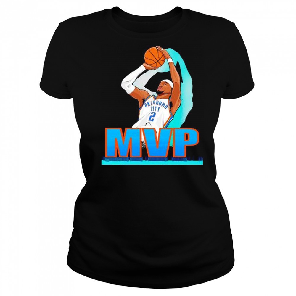 Shai Gilgeous-Alexander OKC Thunder MVP 2025 NBA illustration shirt Women's T-shirt