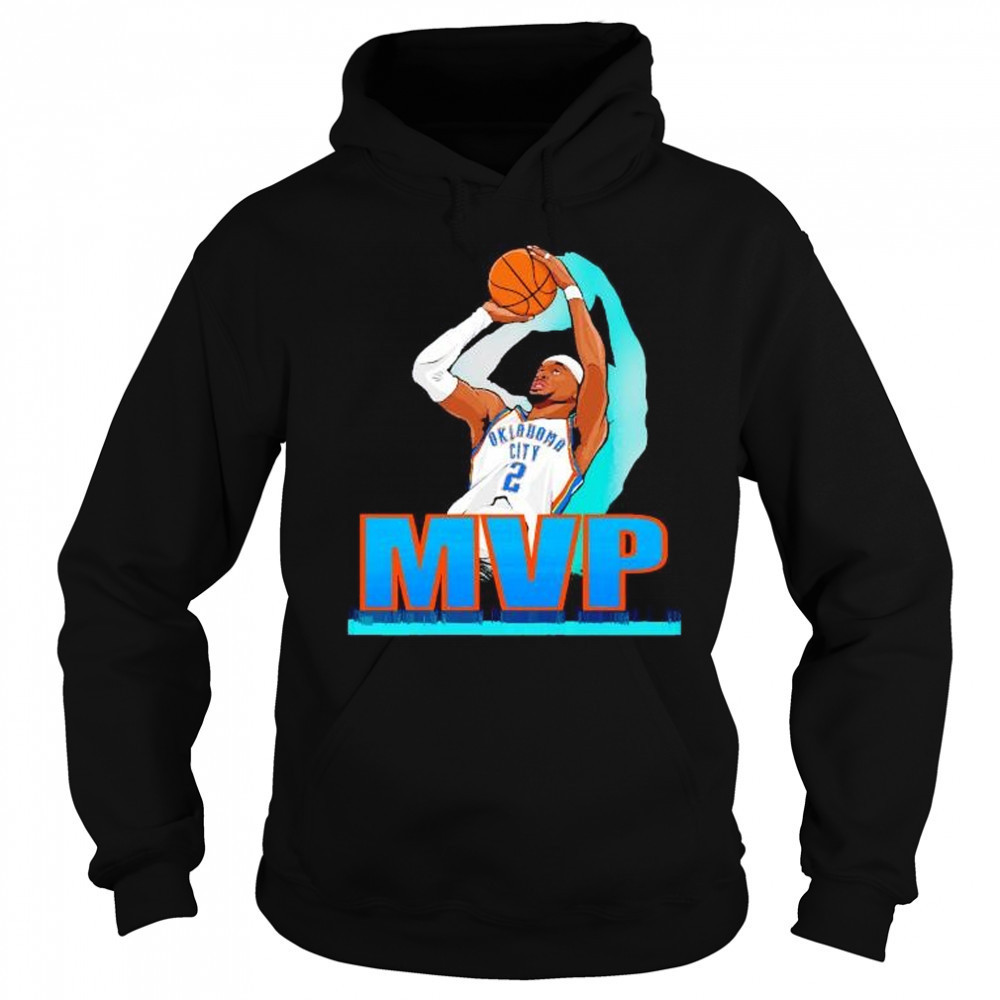Shai Gilgeous-Alexander OKC Thunder MVP 2025 NBA illustration shirt Sweatshirt