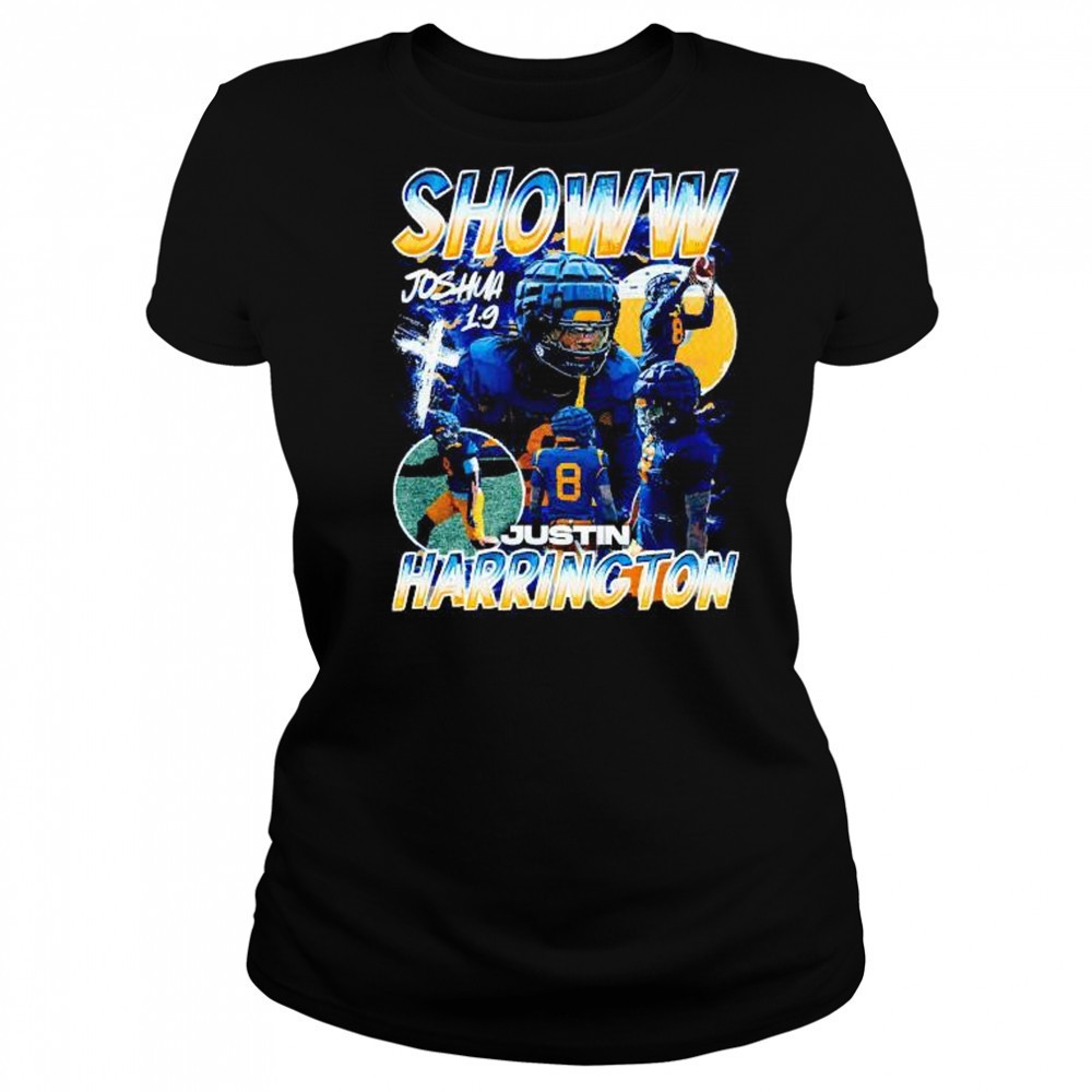 Showw Justin Harrington Joshua 1 9 player collage graphic shirt Women's T-shirt