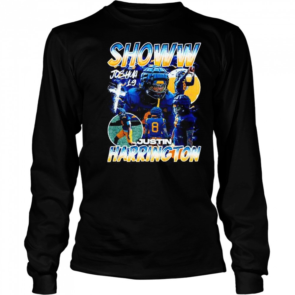 Showw Justin Harrington Joshua 1 9 player collage graphic shirt Long Sleeved