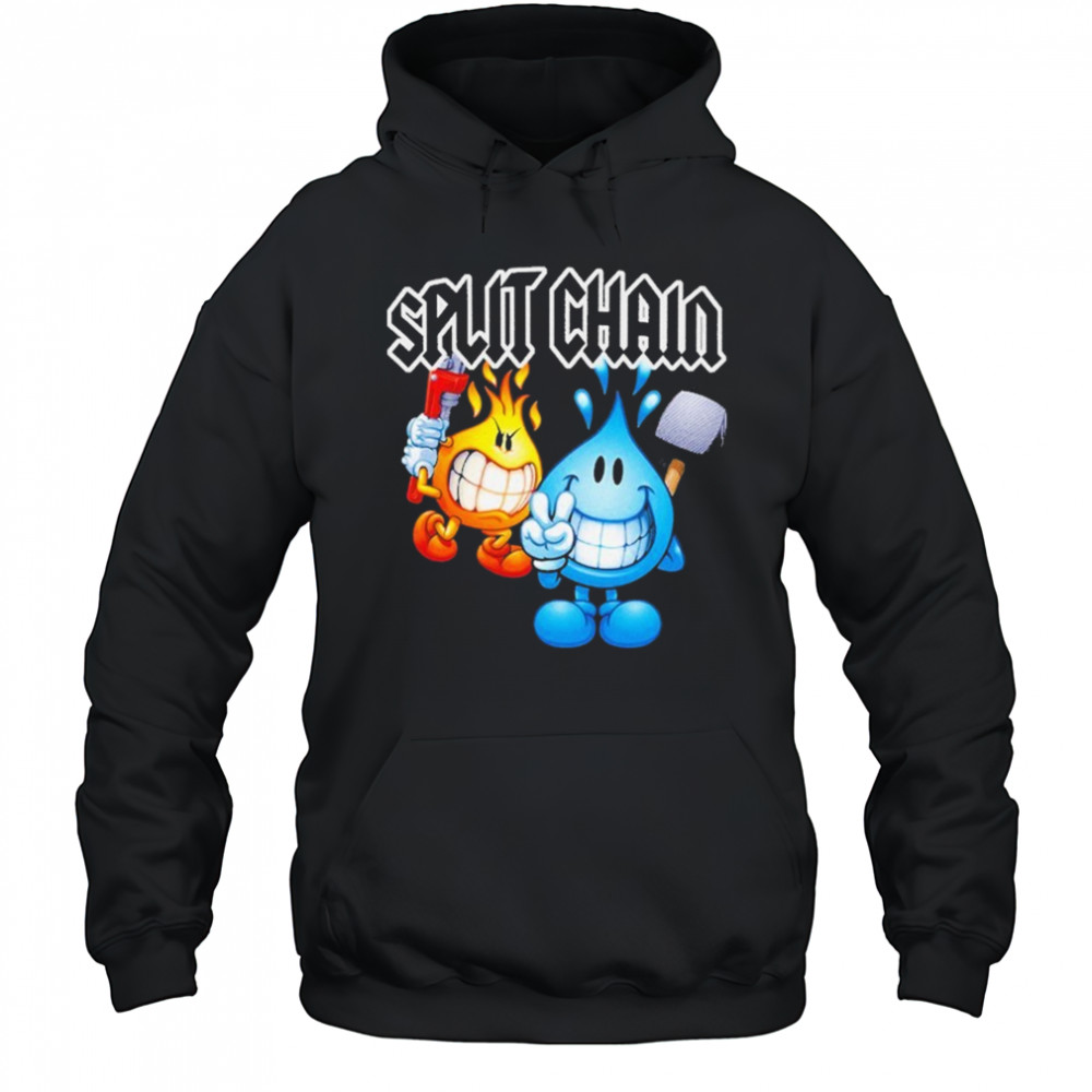 Split Chain World T-shirt Hoodie