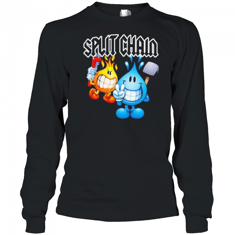 Split Chain World T-shirt Long Sleeved