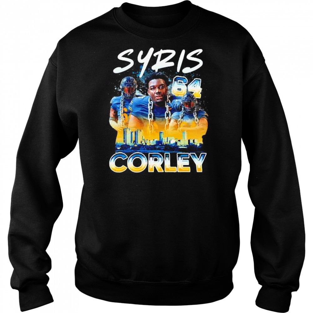 Syris Corley no 64 player collage city line graphic shirt Hoodie