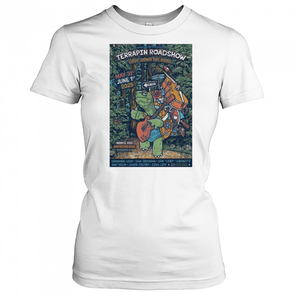 Terrapin Roadshow Jun 1 2025 Monte Rio CA Poster shirt Women's T-shirt