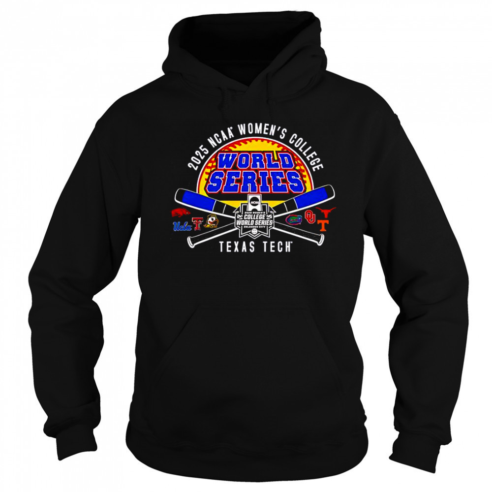 Texas Tech 2025 Softball College World Series Cross Bats T-Shirt Sweatshirt