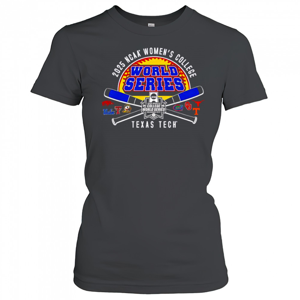 Texas Tech 2025 Softball College World Series Cross Bats T-Shirt Women's T-shirt