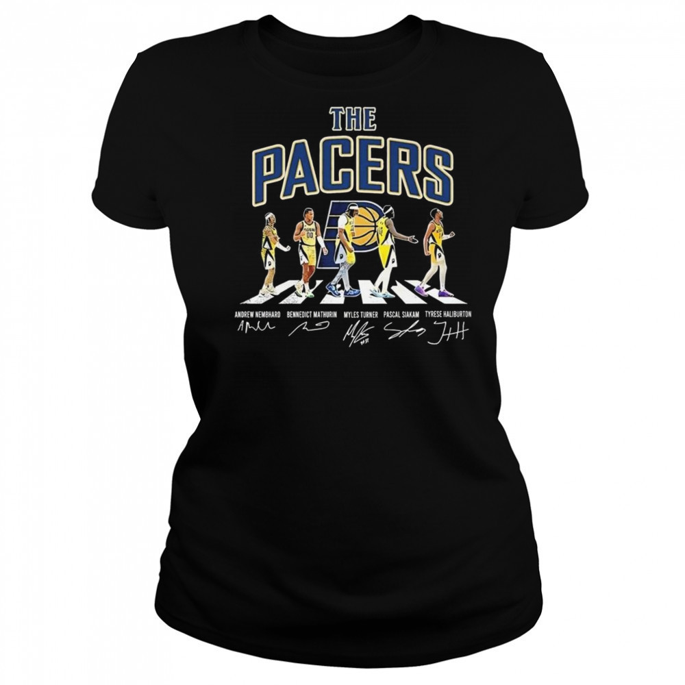 The Indiana Pacers Road Abbey Signatures 2025 Shirt Women's T-shirt