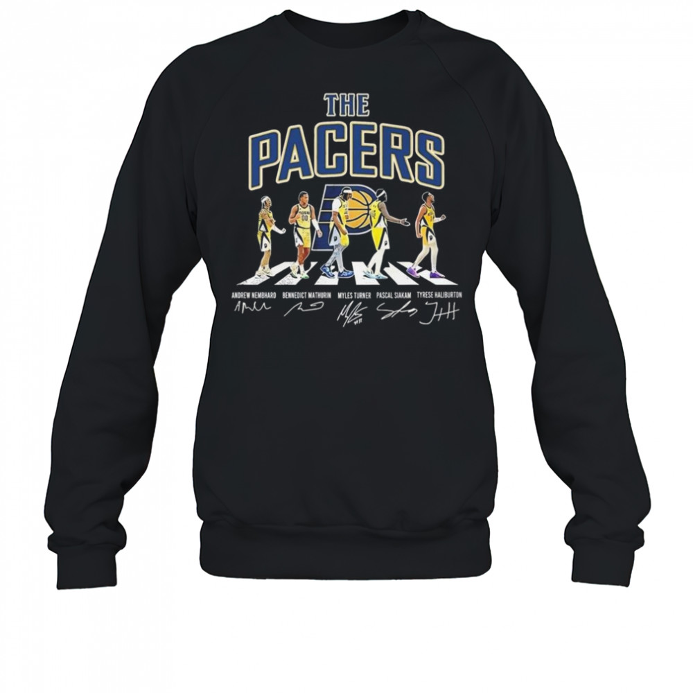 The Indiana Pacers Road Abbey Signatures 2025 Shirt Sweatshirt