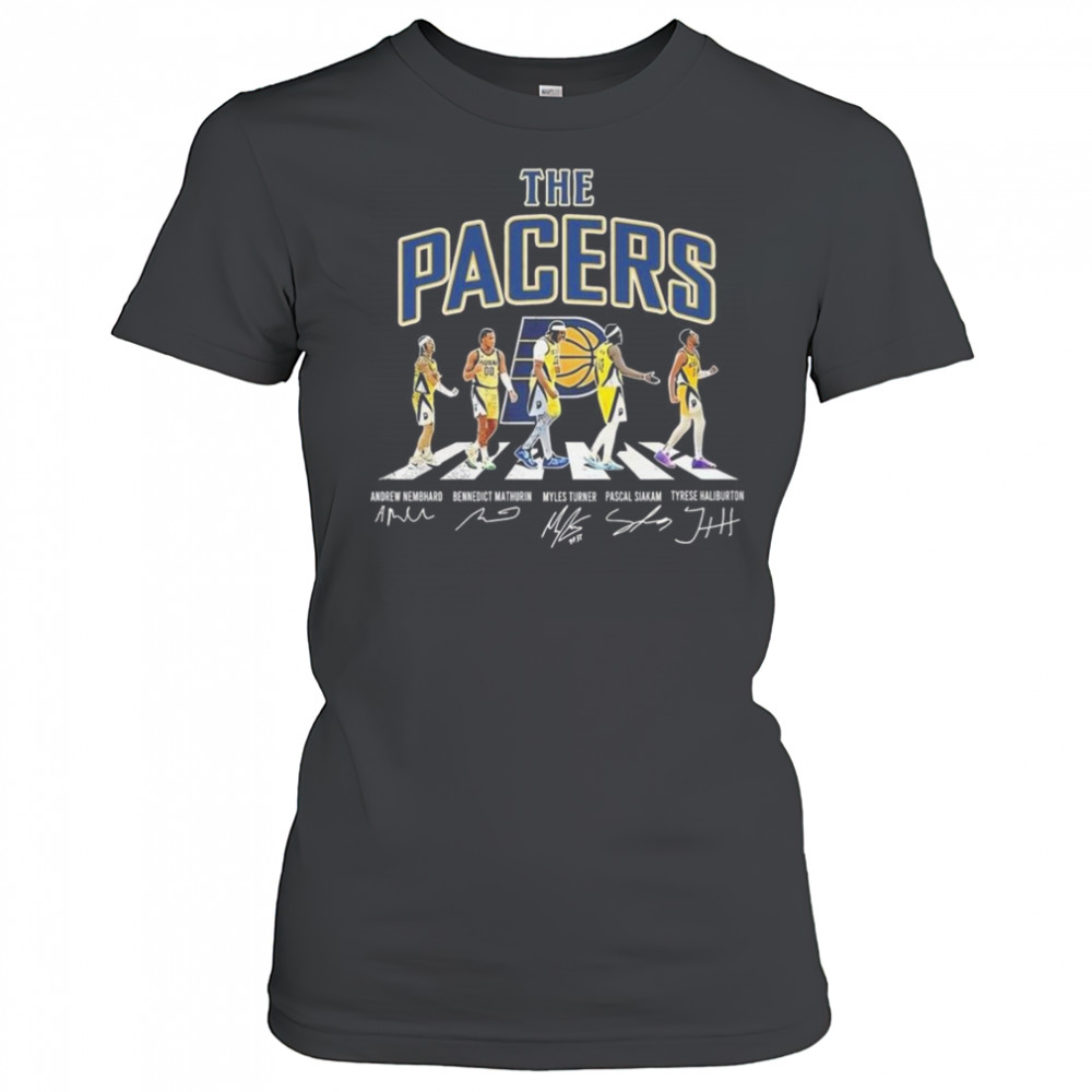 The Indiana Pacers Road Abbey Signatures 2025 Shirt Women's T-shirt