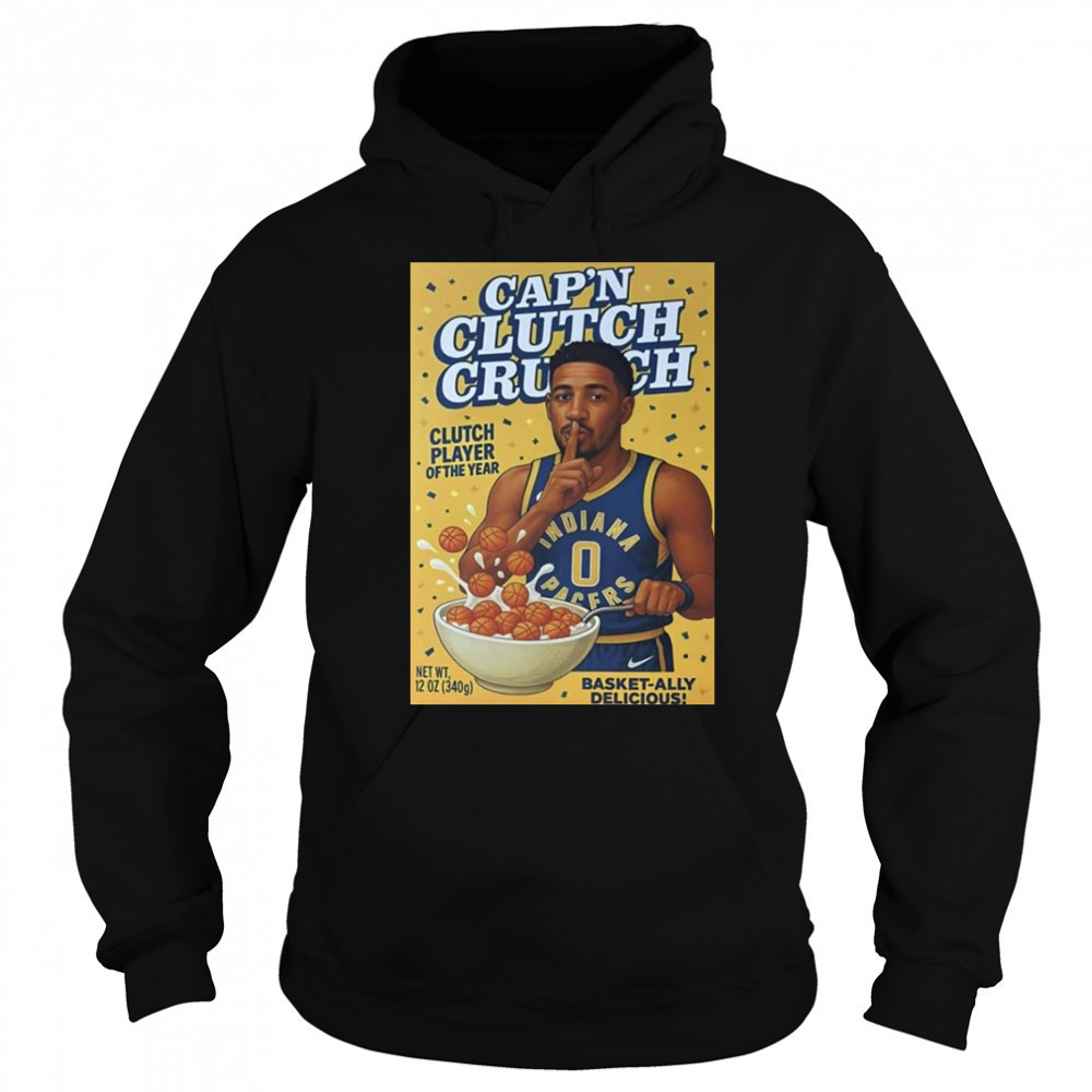 Tyrese Haliburton Cap’s Clutch Crunch Clutch Player Of The Year Shirt Sweatshirt
