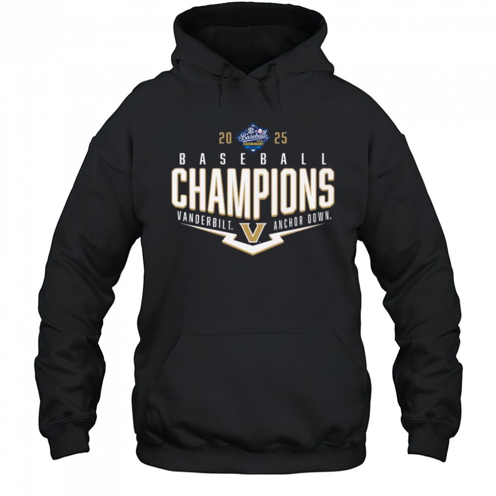 Vanderbilt Commodores 2025 SEC Baseball Conference Tournament Champions Playoff Pitch T-Shirt Hoodie