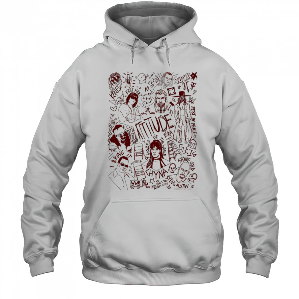 WWE Attitude Era Doodles shirt Hoodie