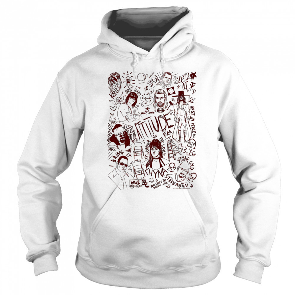 WWE Attitude Era Doodles shirt Sweatshirt