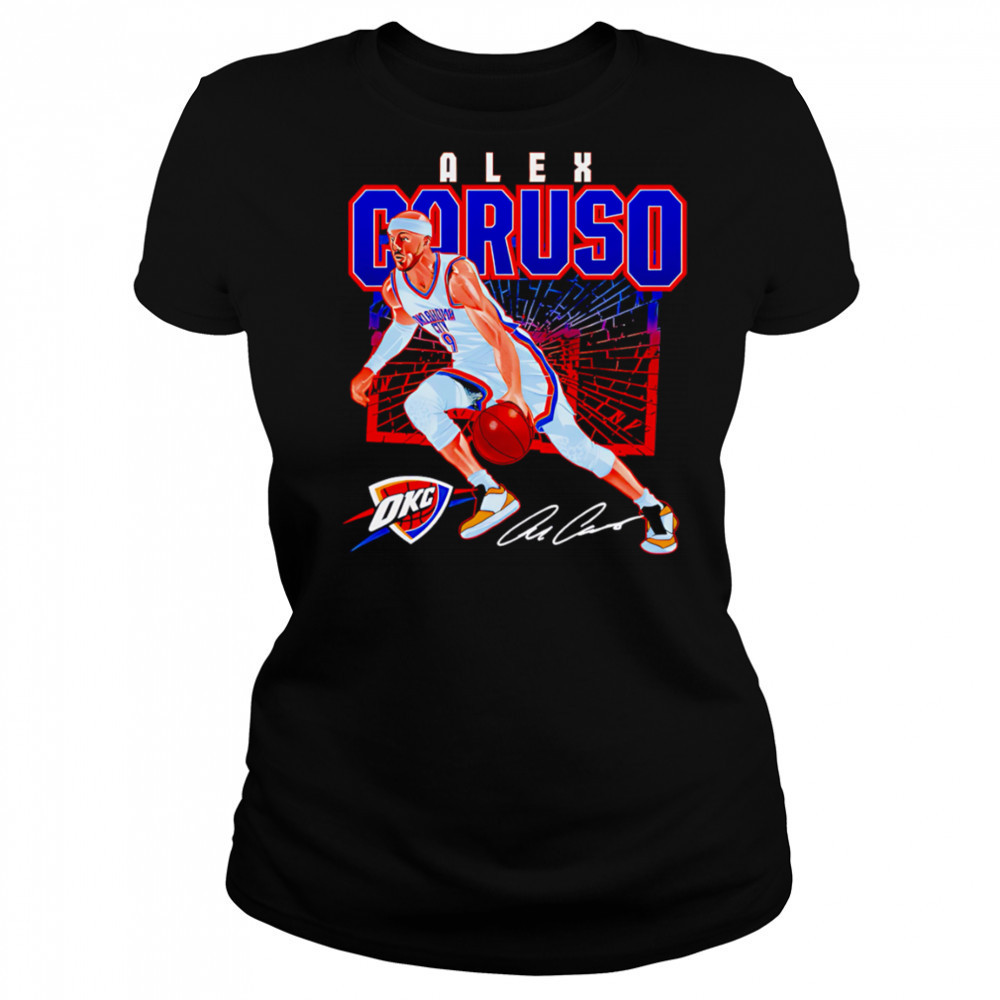 Alex Caruso Oklahoma City Thunder Shattered shirt Women's T-shirt