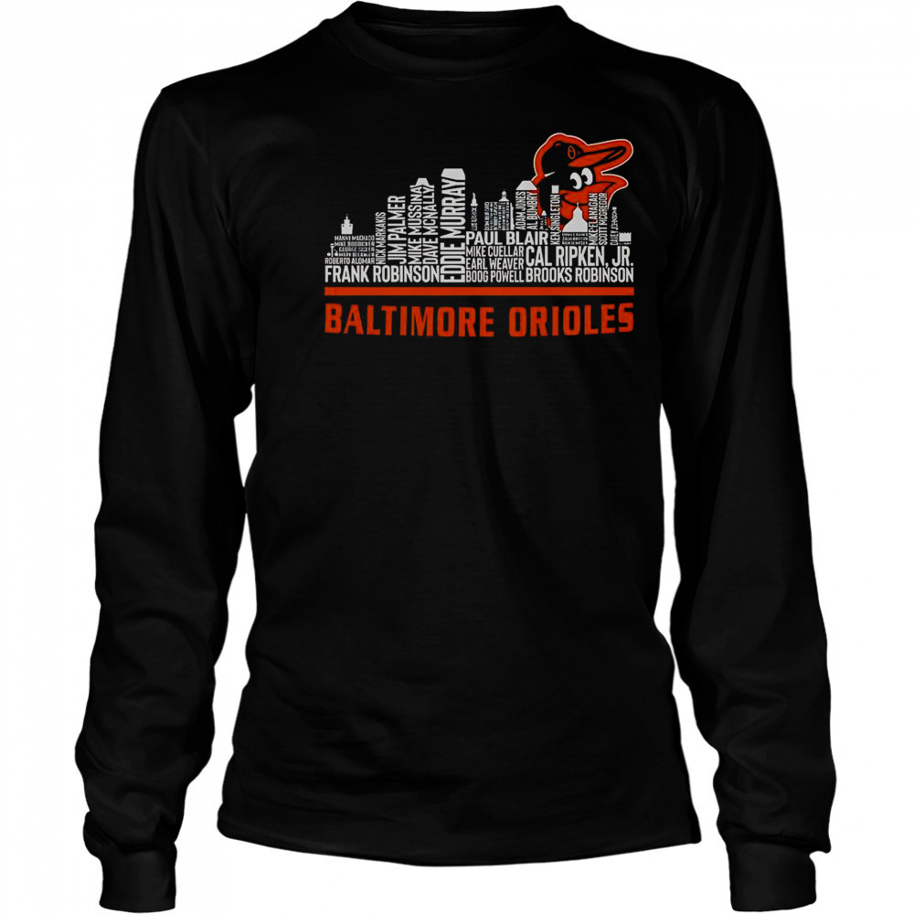 Baltimore Orioles 2025 Skyline T-Shirt Long Sleeved