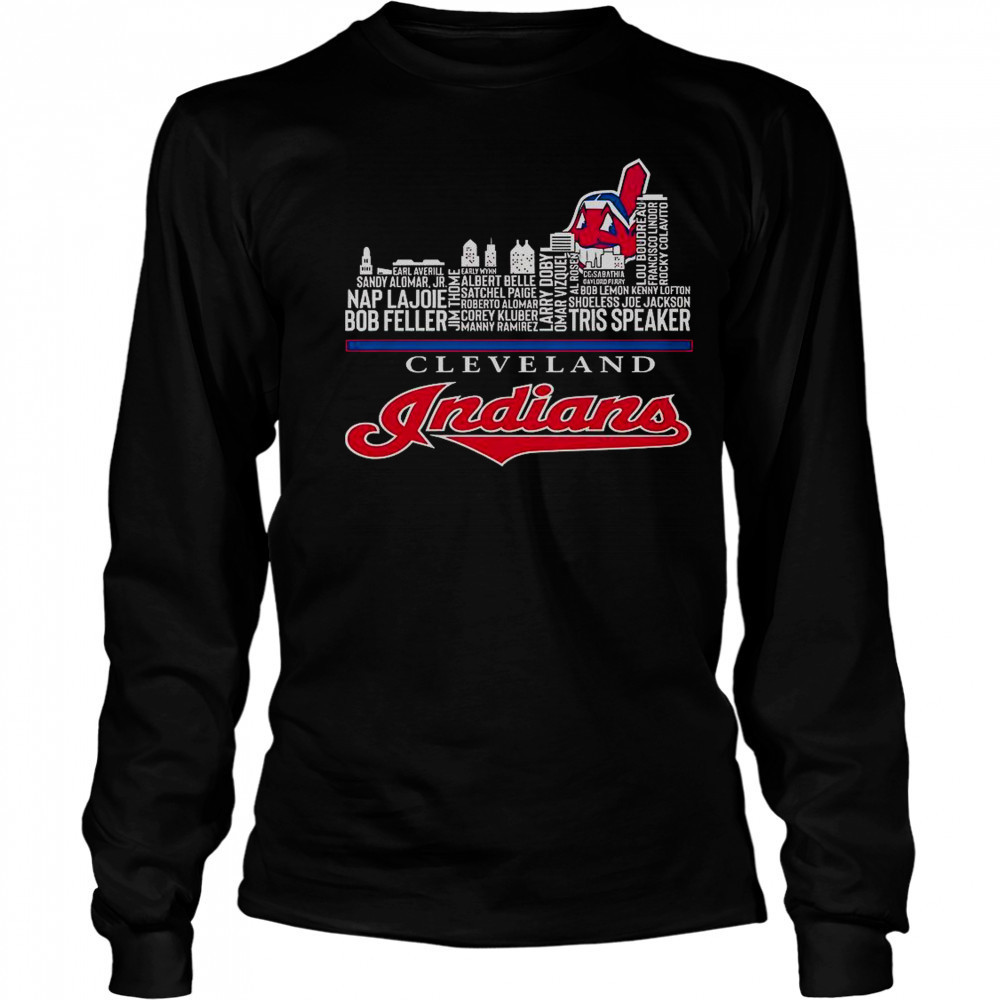 Cleveland Guardians 2025 Skyline T-Shirt Long Sleeved