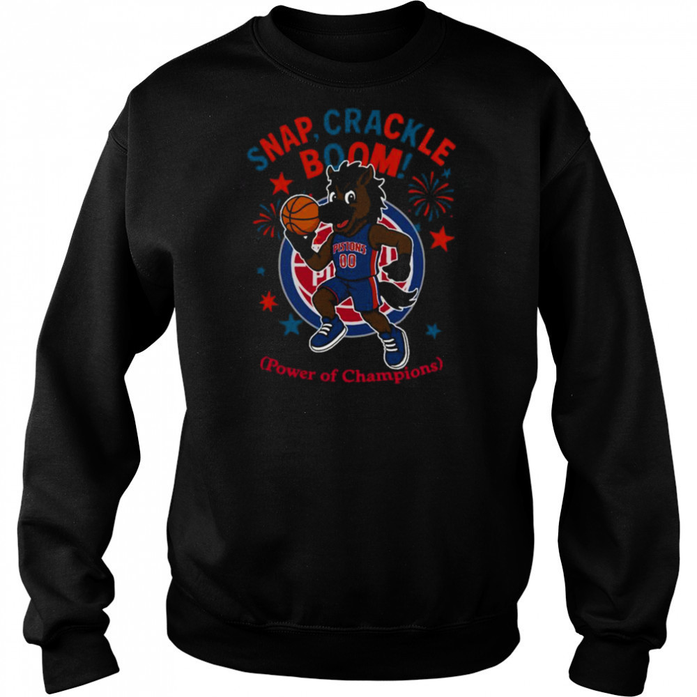 Detroit Pistons snap crackle boom power of champions Indepencence day shirt Hoodie