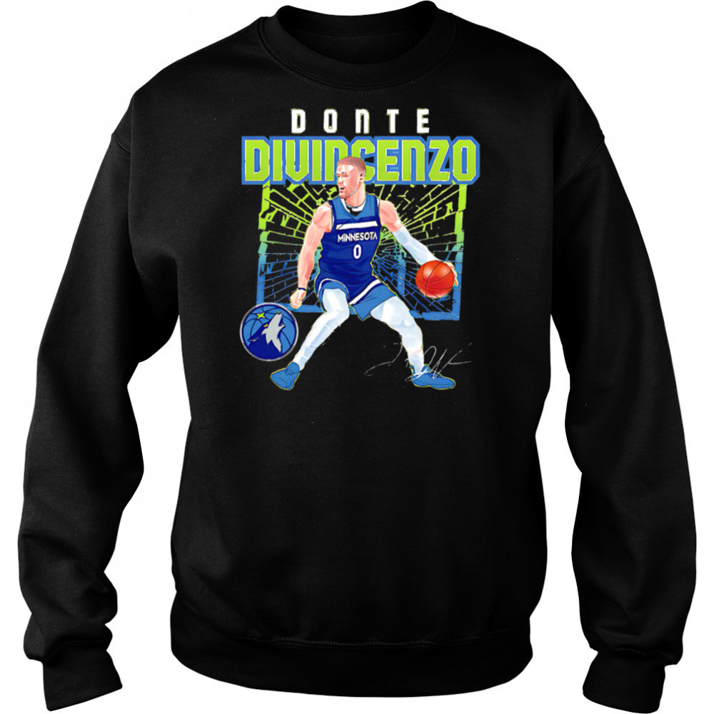 Donte Divincenzo Minnesota Timberwolves Shattered shirt Hoodie