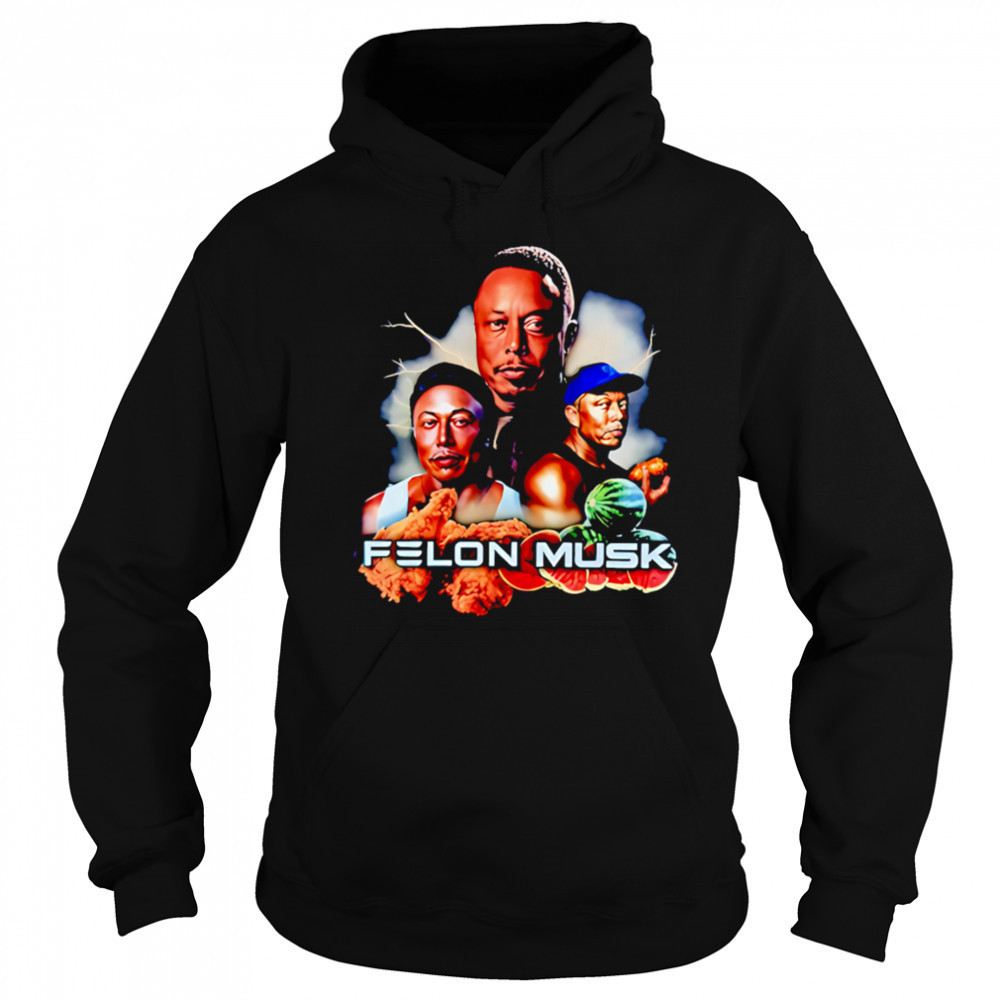 Felon Musk fried chicken thighs with watermelon shirt Sweatshirt