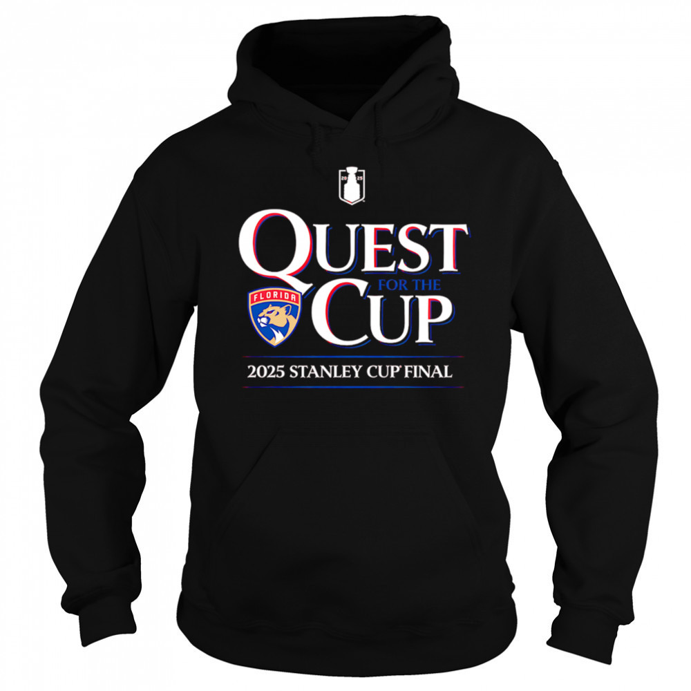 Florida Panthers 2025 Stanley Cup Final Quest for the Cup shirt Sweatshirt