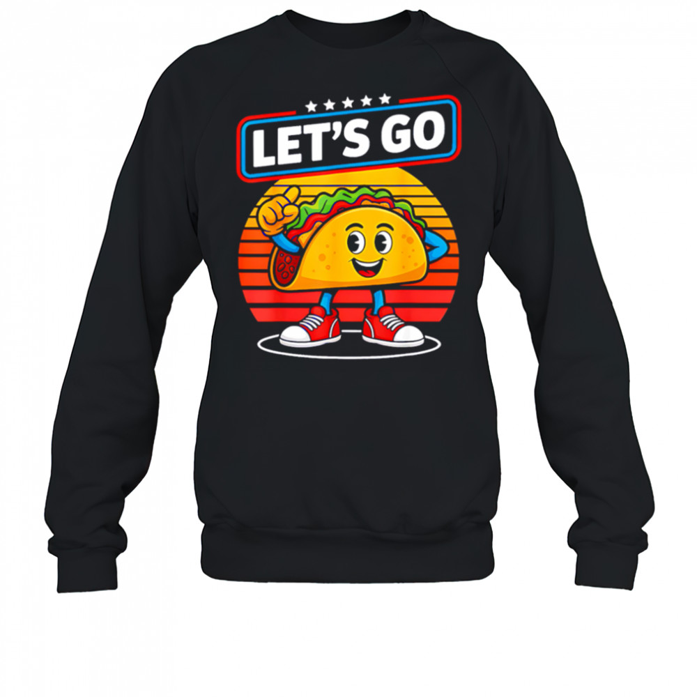 Funny Dabbing Taco Let’S Go Trump Chickens Retro Style shirt Sweatshirt