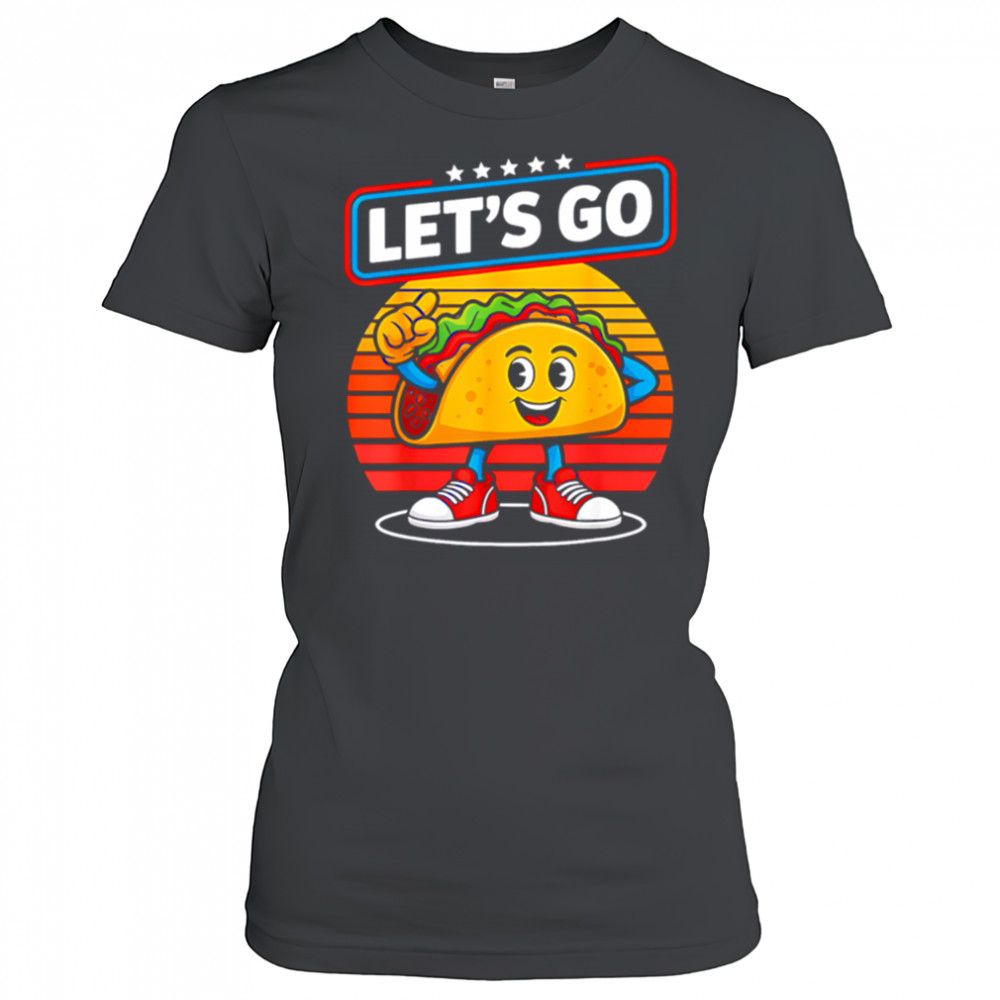 Funny Dabbing Taco Let’S Go Trump Chickens Retro Style shirt Women's T-shirt