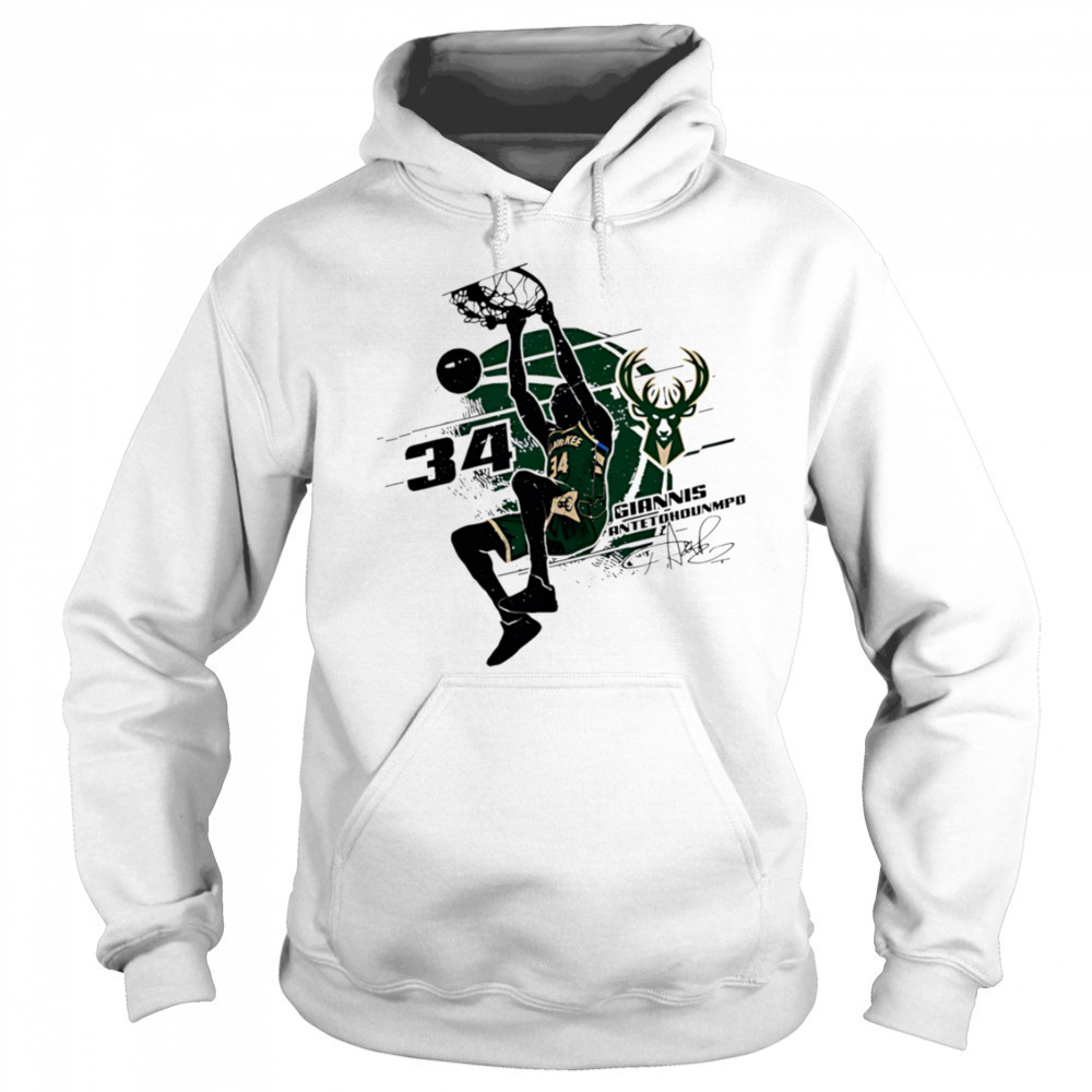 Giannis Antetokounmpo Milwaukee Bucks Silhouette shirt Sweatshirt
