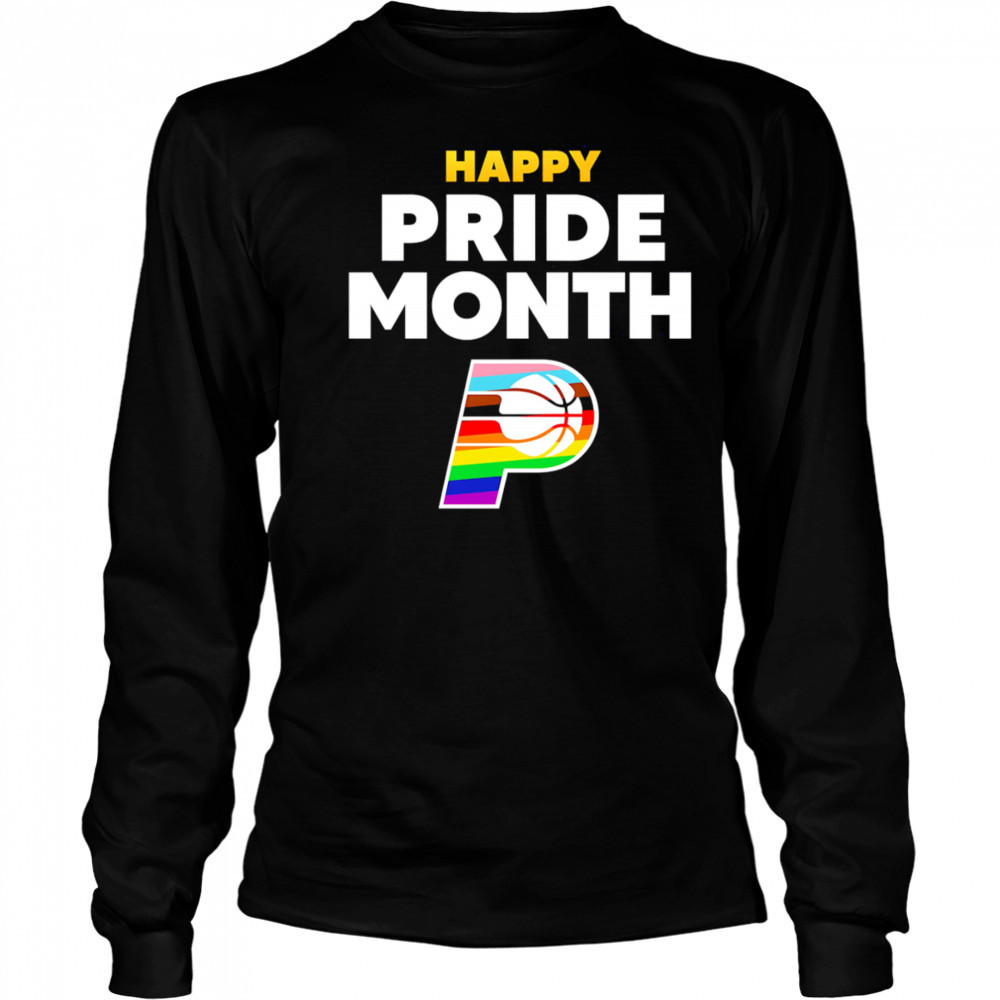 Happy Pride Month Indiana Pacers shirt Long Sleeved