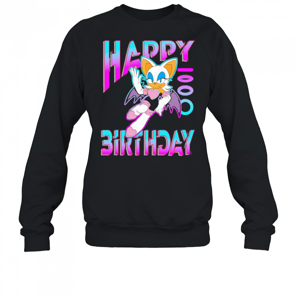 Hedgehog Rouge Happy Birthday shirt Sweatshirt