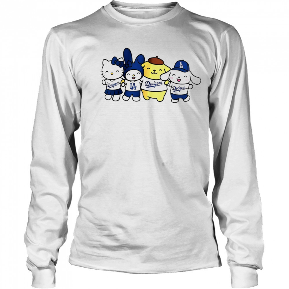 Hello Kitty And Friends La Dodgers shirt Long Sleeved