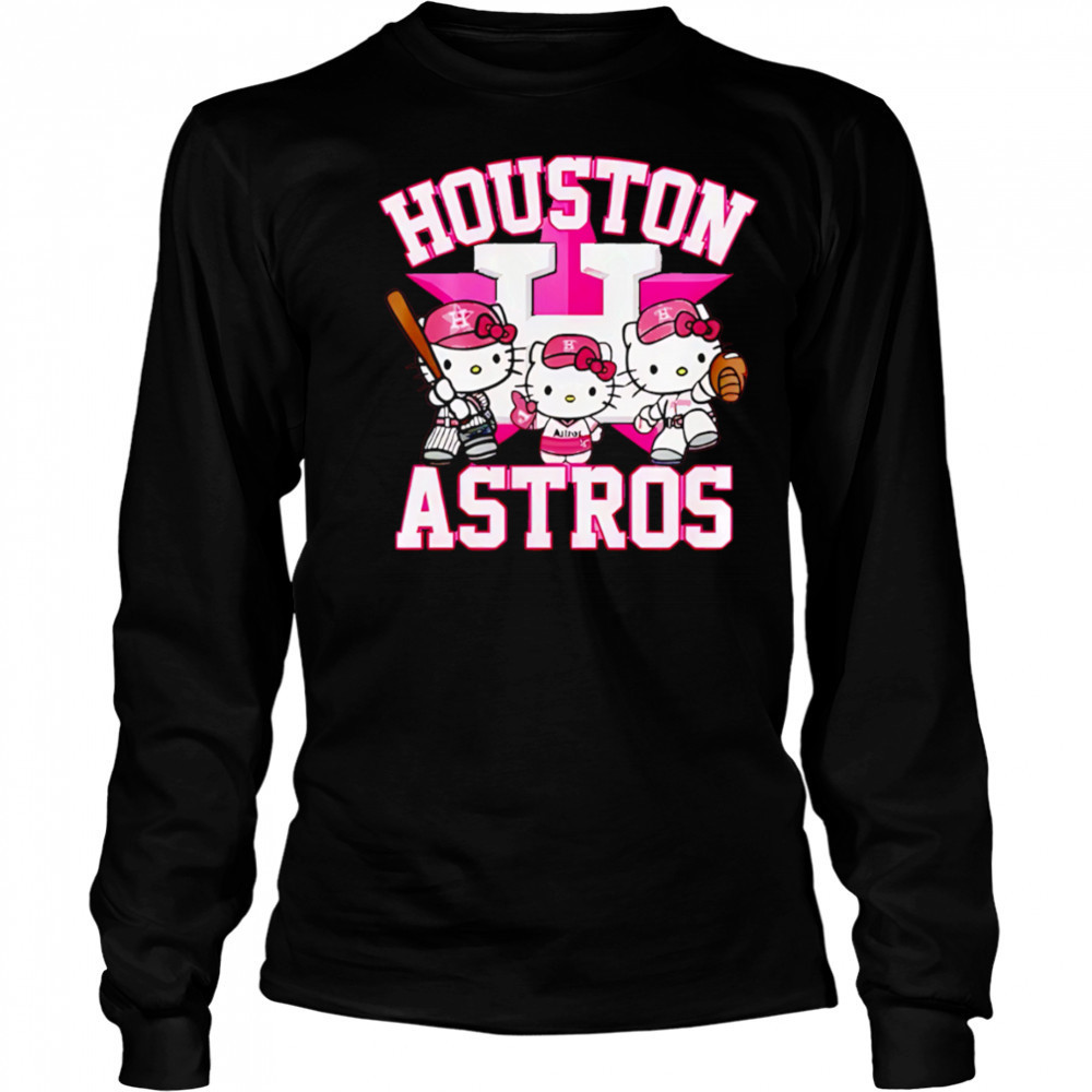 Hello Kitty Astros shirt Long Sleeved
