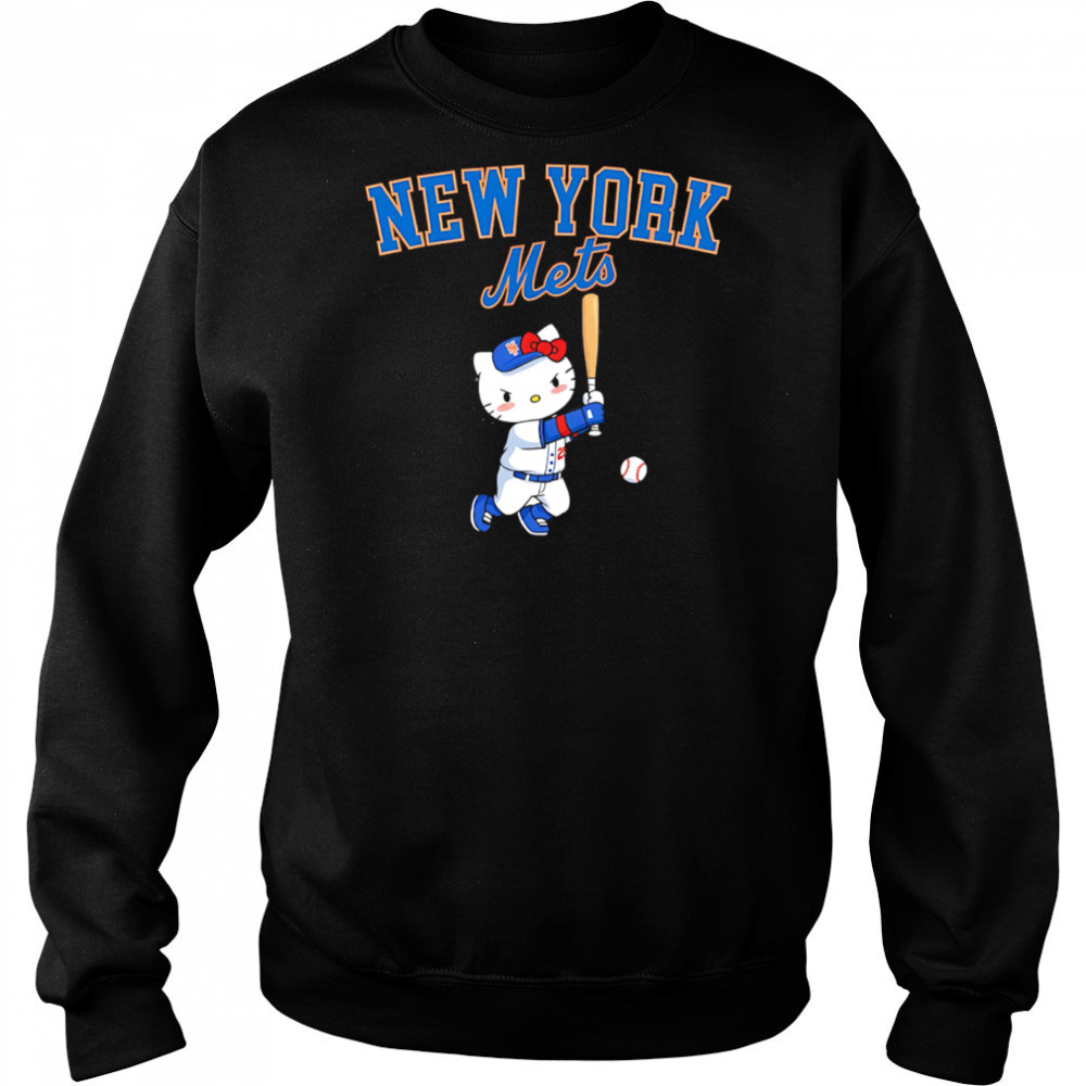 Hello Kitty New York Mets baseball player shirt Hoodie