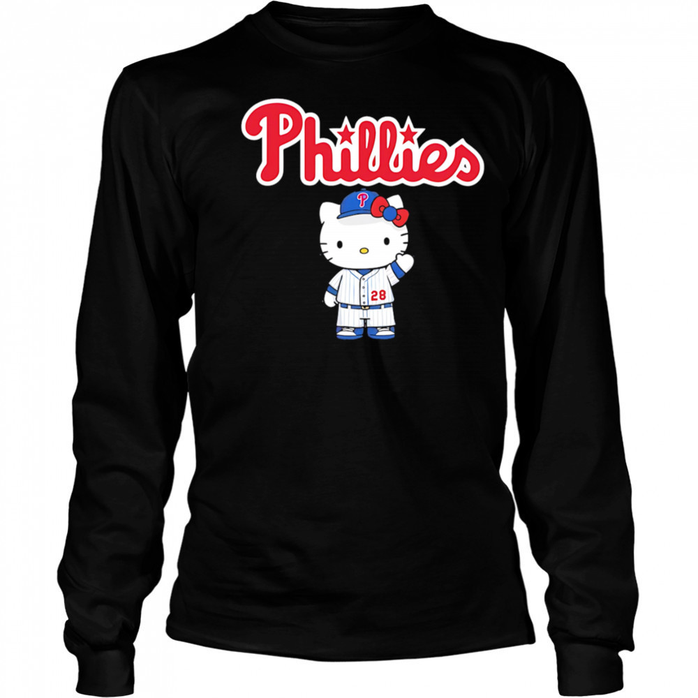 Hello Kitty Phillies MLB shirt Long Sleeved