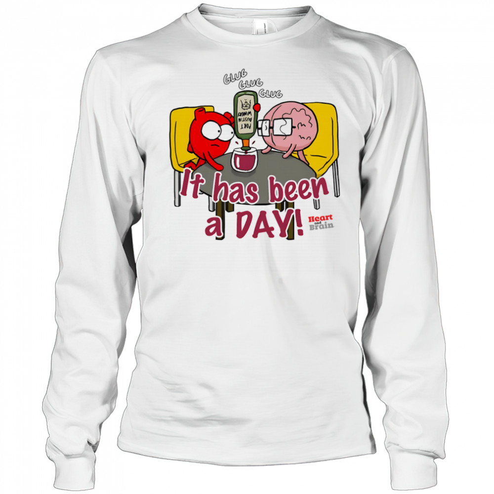 It has been a day heart and brain shirt Long Sleeved