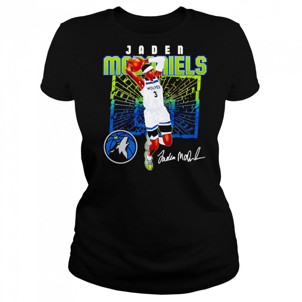 Jaden McDaniels Minnesota Timberwolves Shattered shirt Women's T-shirt