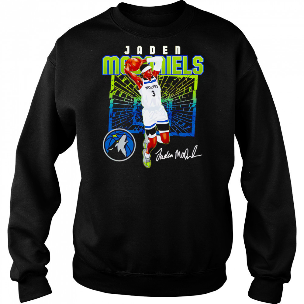 Jaden McDaniels Minnesota Timberwolves Shattered shirt Hoodie