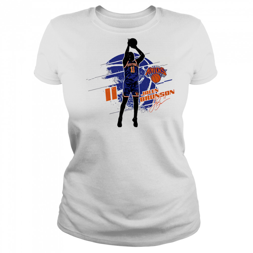 Jalen Brunson New York Knicks Silhouette shirt Women's T-shirt