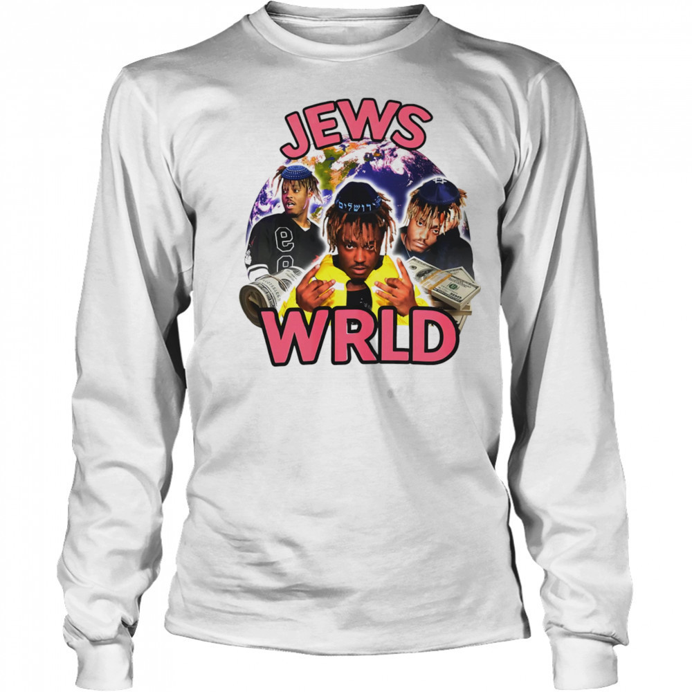 Jews WRLD retro shirt Long Sleeved